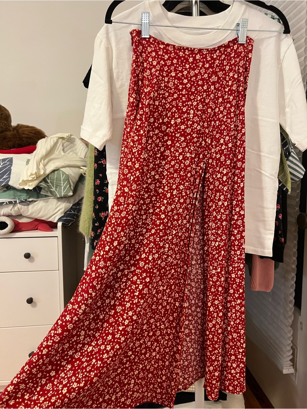 Reformation Zoe skirt in color Tango size 0